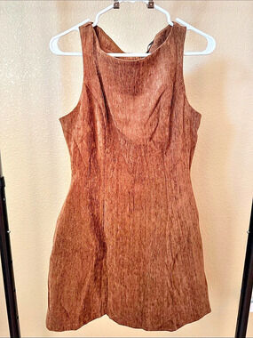 Brand New FORE Mini Dress in Brown Size Medium